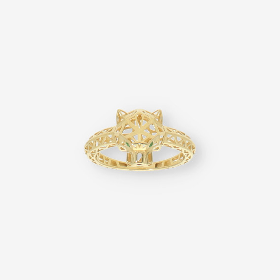 Anillo oro Pantera calado