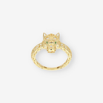 Anillo oro Pantera calado 2