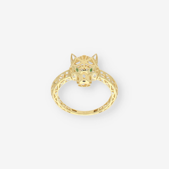 Anillo oro Pantera calado
