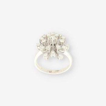 Anillo oro blanco y brillantes 2