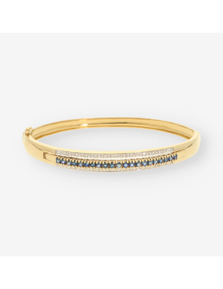 Esclava zafiros oro y brillantes
