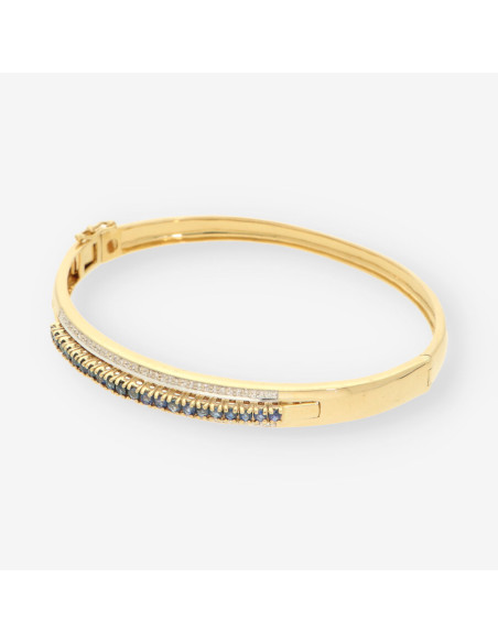 Esclava zafiros oro y brillantes
