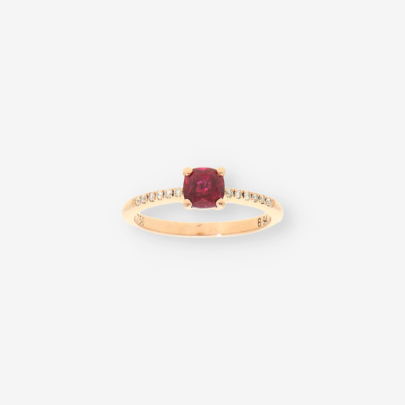 Anillo RubÃ­ oro y brillantes