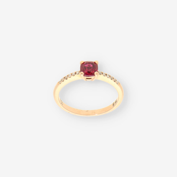 Anillo RubÃ­ oro y brillantes