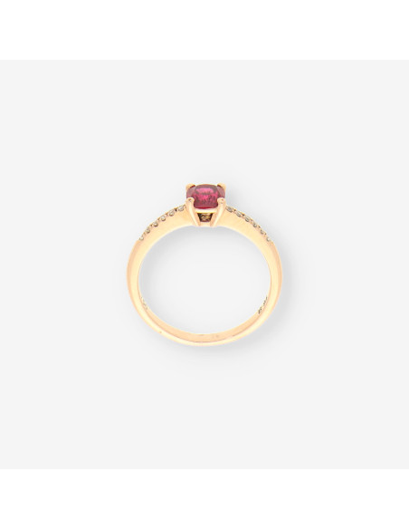 Anillo RubÃ­ oro y brillantes