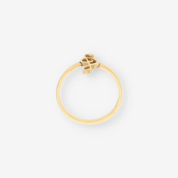 Anillo nota musical oro