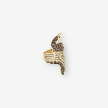 Anillo Pavo Real oro 2