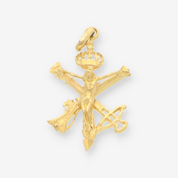 Colgante cristo legionario oro