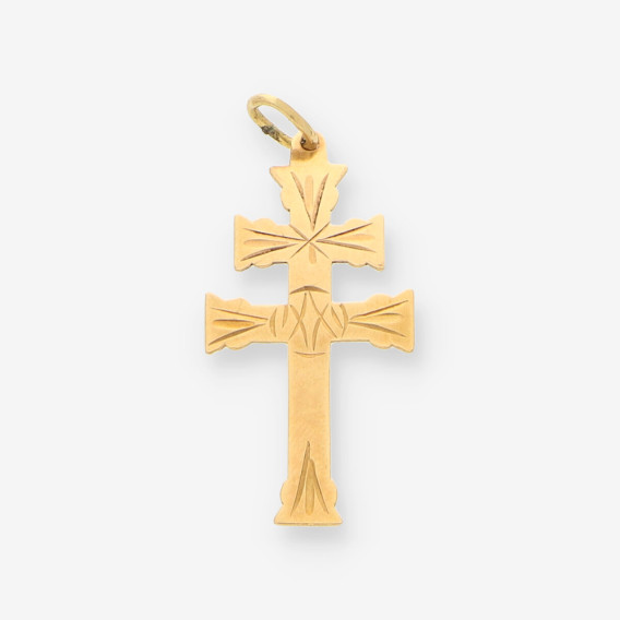 Cruz caravaca oro
