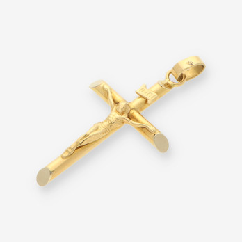 Cruz con Cristo oro 2