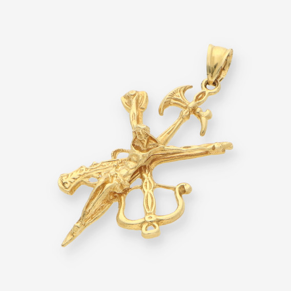 Colgante cruz oro legionario