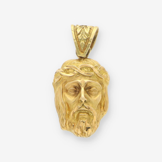 Colgante cara cristo oro