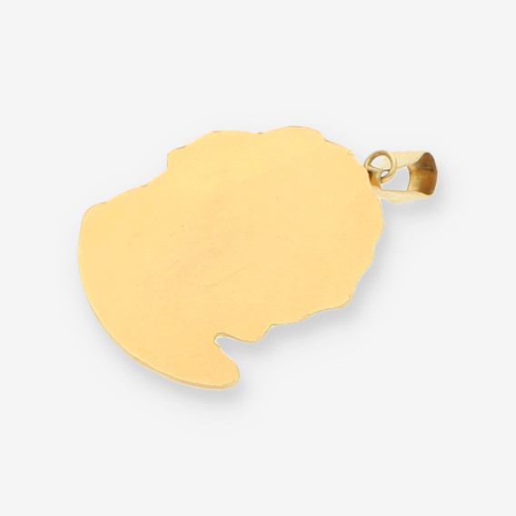 Colgante cara Cristo oro