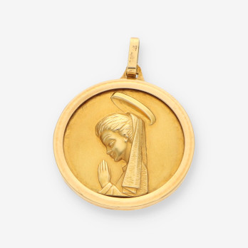 Medalla virgen oro