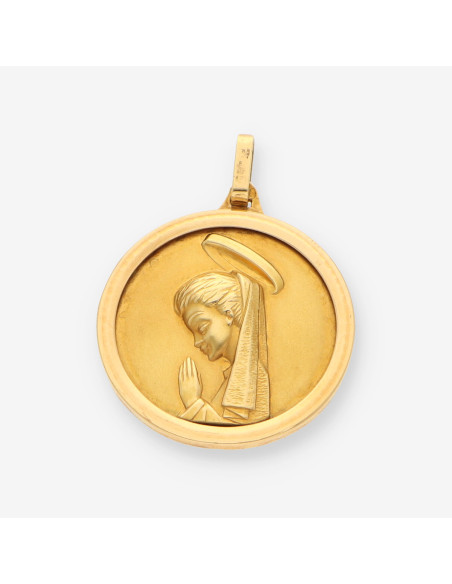 Medalla virgen oro