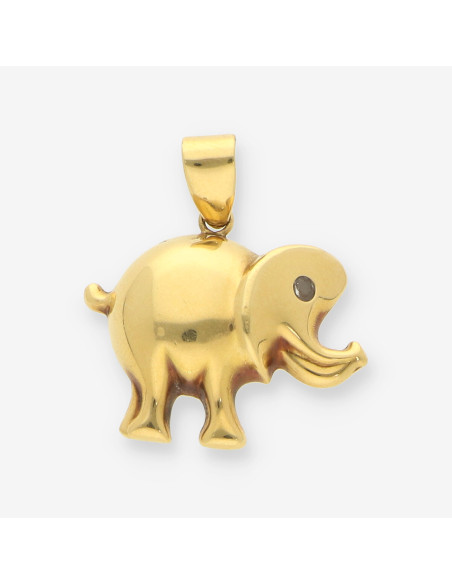 Colgante elefante oro