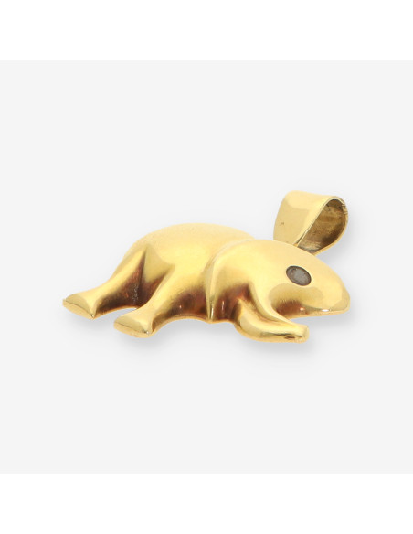 Colgante elefante oro