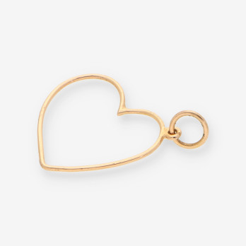 Colgante corazÃ³n oro 2