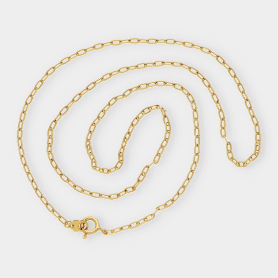 Cadena forzada en oro 18kt