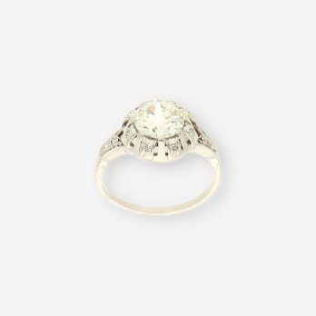 Anillo platino y brillante aprox.1.60 Qt 2
