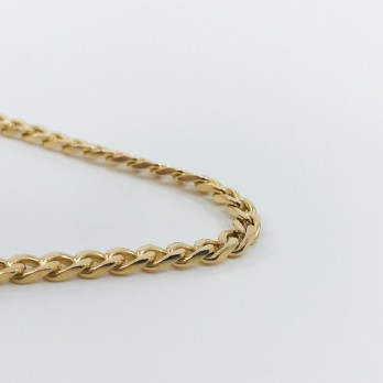 Cadena barbada en oro 18kt 2