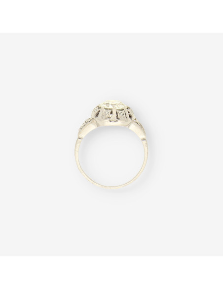 Anillo platino y brillante aprox.1.60 Qt