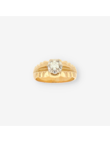 Anillo oro y brillantes