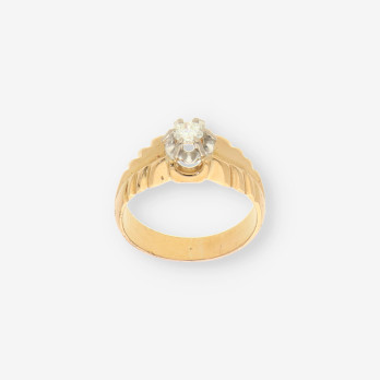 Anillo oro y brillantes 2