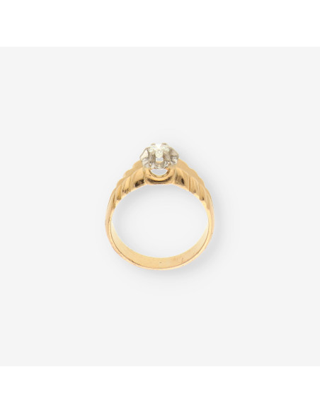 Anillo oro y brillantes