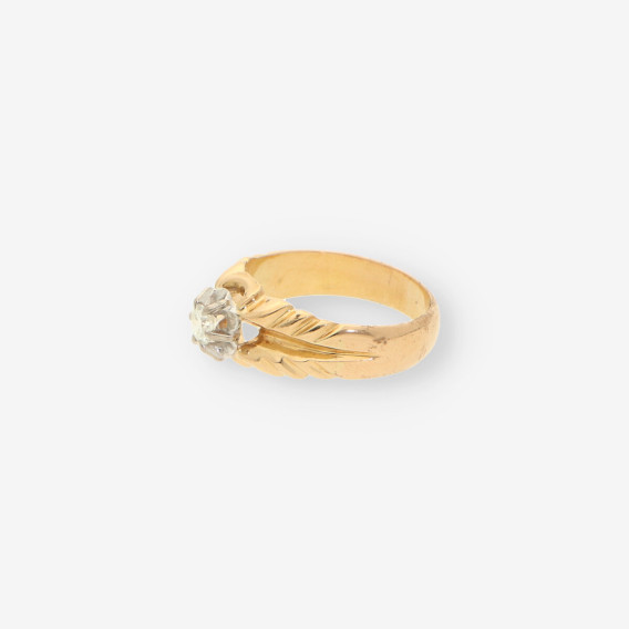 Anillo oro y brillantes