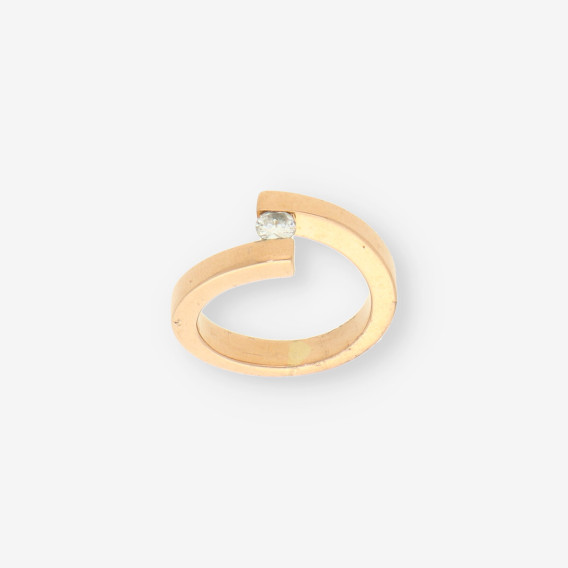 Anillo oro y brillantes