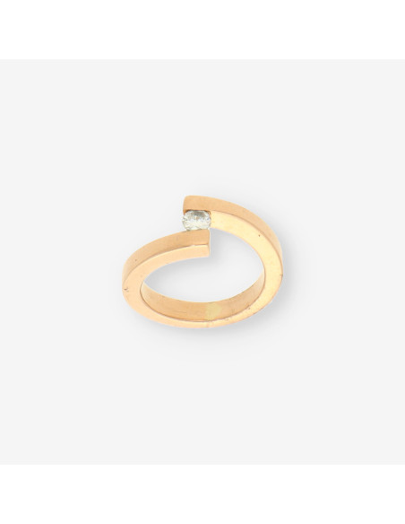 Anillo oro y brillantes