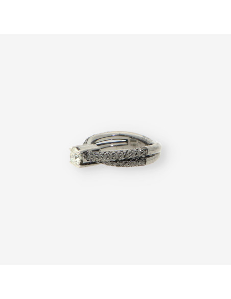 Anillo oro bl./ama.bri/bri negros RABAT