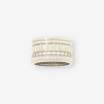 Anillo Boucheron oro bl. y brillantes