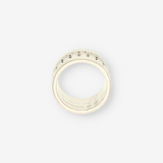 Anillo Boucheron oro bl. y brillantes