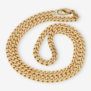 Cadena barbada en oro 18kt 2