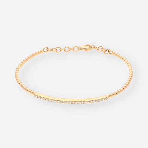 Pulsera oro y brillantes