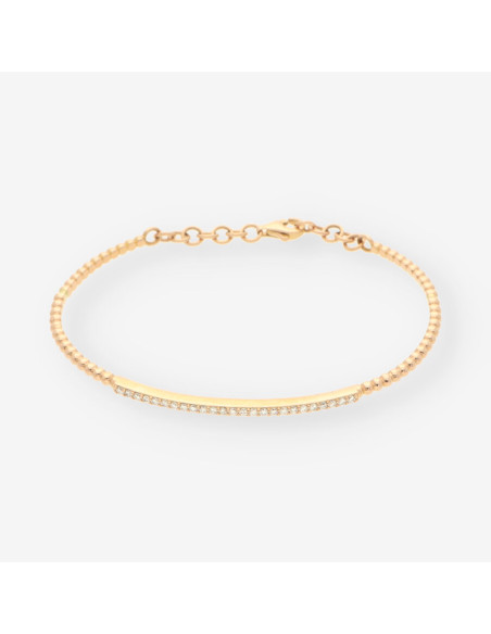 Pulsera oro y brillantes