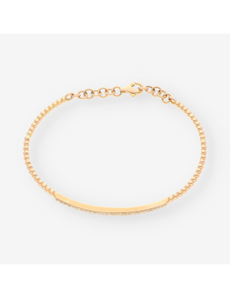 Pulsera oro y brillantes