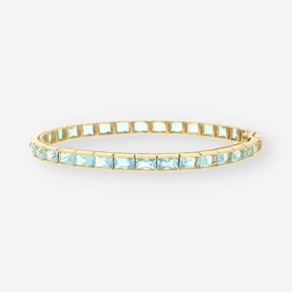 Riviere oro y piedras azules