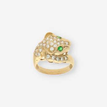 Anillo pantera oro 2