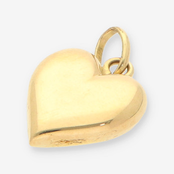 Colgante corazÃ³n oro 2