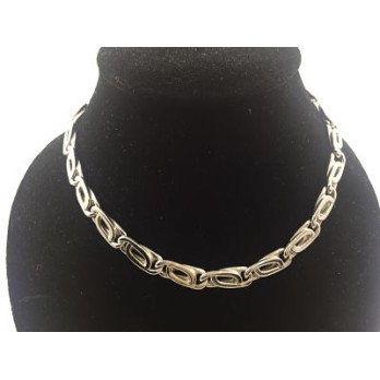 Cadena de oro blanco