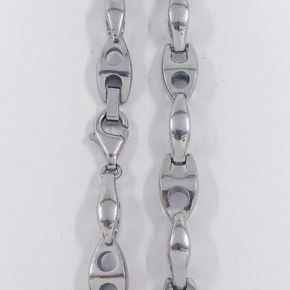 Cadena en oro blanco Macizo 18kt