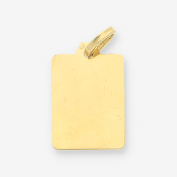 Colgante placa oro