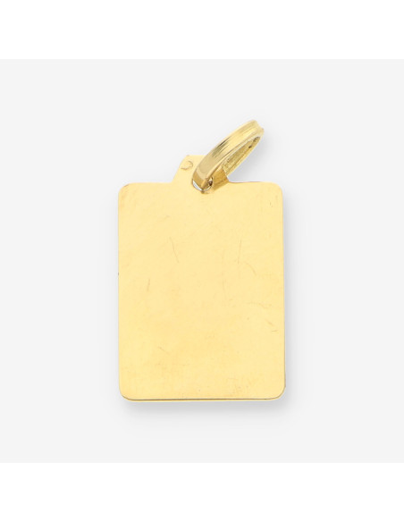 Colgante placa oro