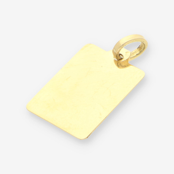 Colgante placa oro