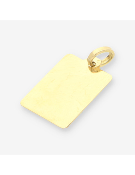 Colgante placa oro