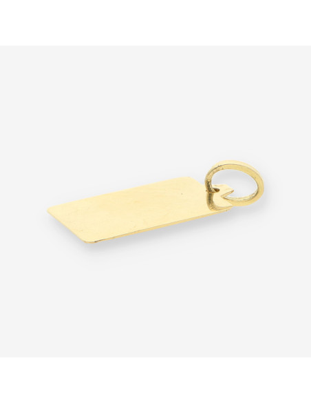 Colgante placa oro