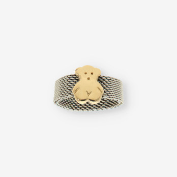 Anillo acero y oro TOUS